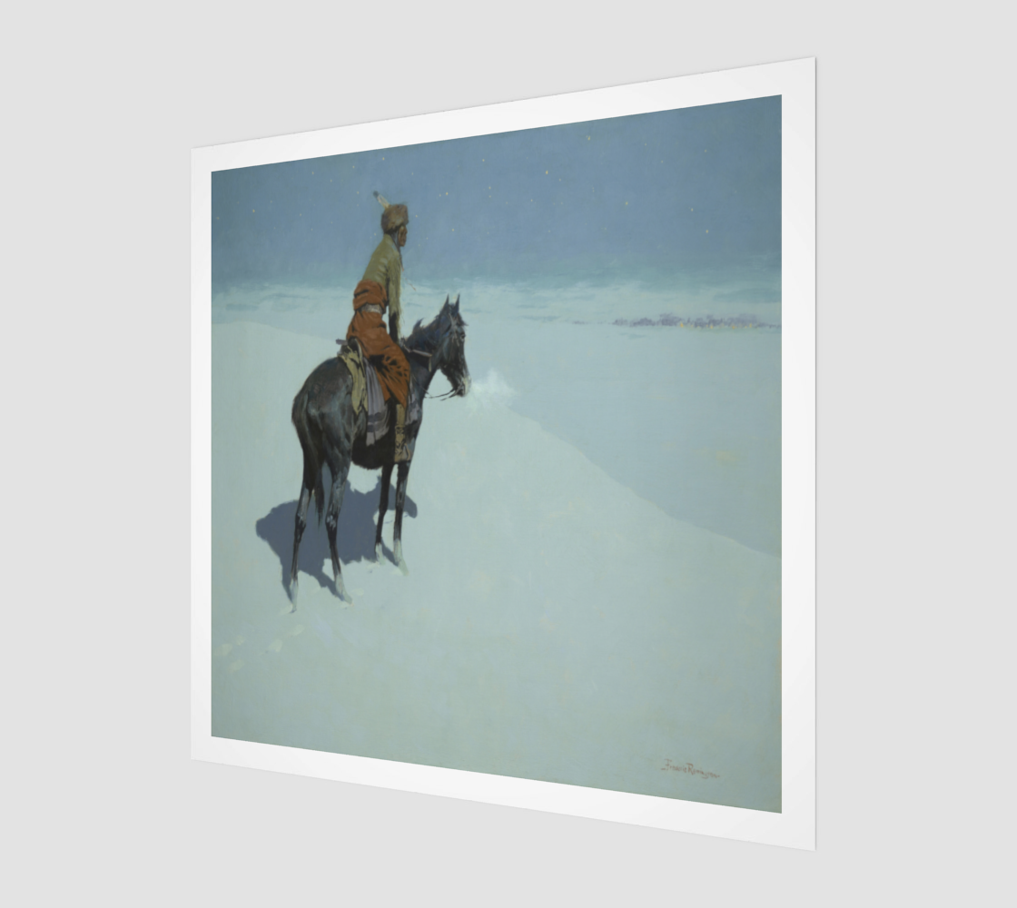 The Scout Friends or Foes by Frederic Remington