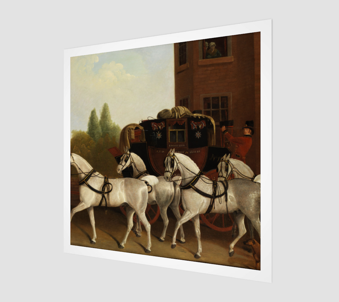 Edinburgh and London Royal Mail by Jacques-Laurent Agasse